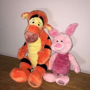 Disney store Tigger and Piglet plush
